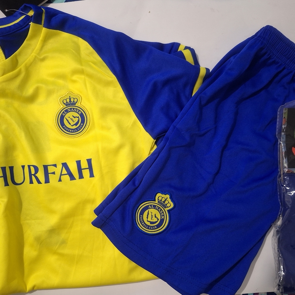 Ronaldo soccer jersey set with socks- NWT- Sz 24